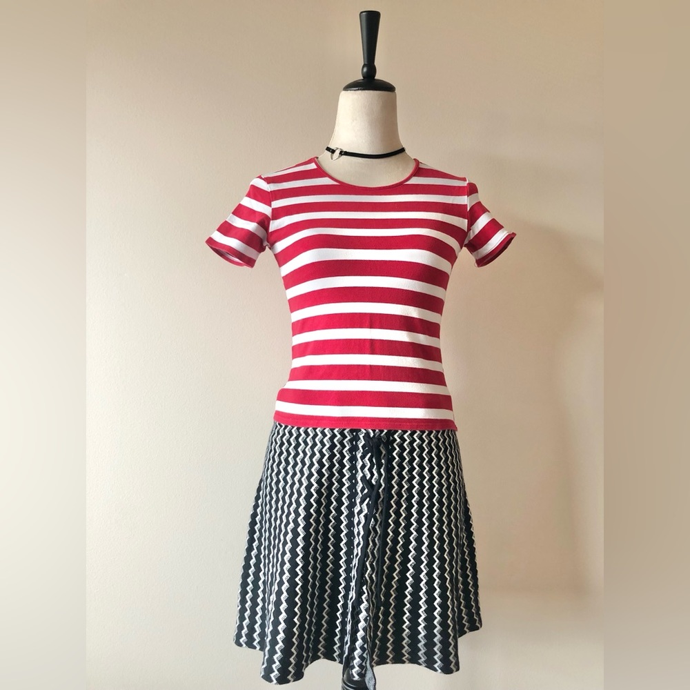 Red White Stripes T-shirt